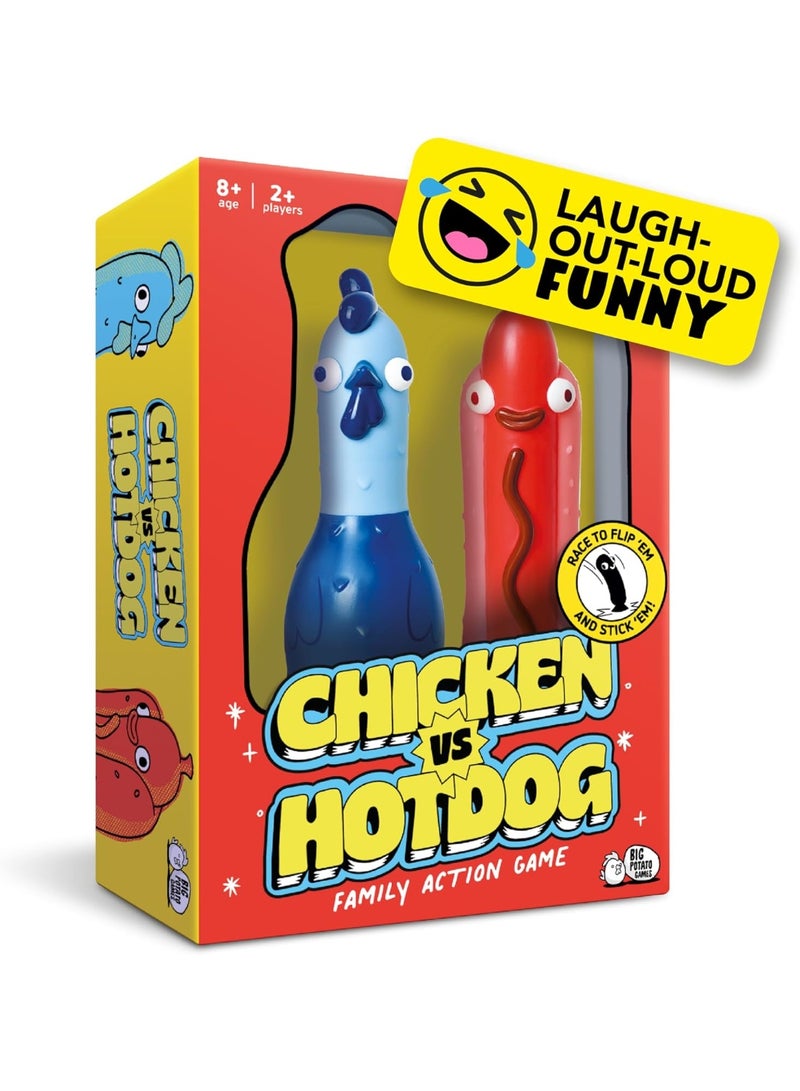 BIG POTATO Chicken vs Hotdog: The Ultimate Challenge Party Game for Kids, Teens, Adults and Flipping-Fun Families - Image 1